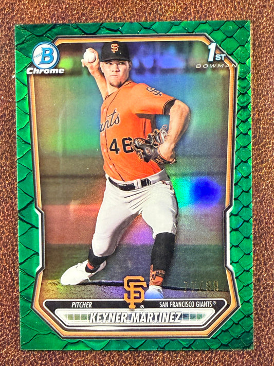Keyner Martinez - 2026 Bowman - GREEN Reptilian 1st Bowman /99 - Giants