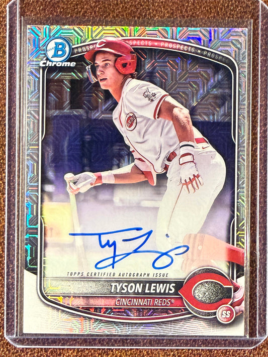 Tyson Lewis - 2025 Bowman - Mojo AUTO - Reds