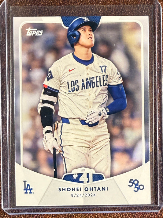 Shohei Ohtani - 2024 Topps 50/50 - HR #41 Base - Dodgers
