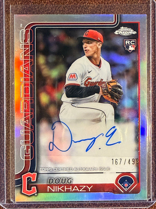 Doug Nikhazy - 2025 Topps Chrome Update - AUTO /499 - Guardians