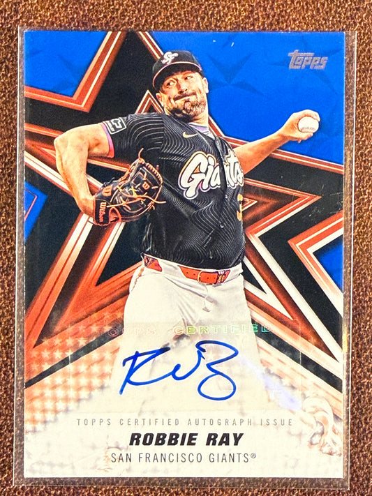 Robbie Ray - 2026 Topps Series 1 - BLUE Baseball Stars AUTO /150 - Giants