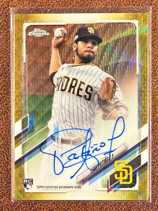 Luis Patino - 2021 Topps Chrome Update - GOLD Rookie AUTO /50 - Padres
