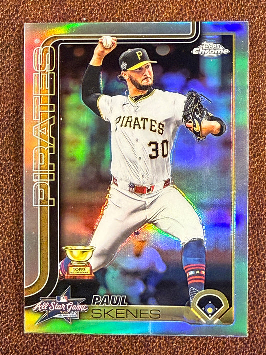 Paul Skenes - 2025 Topps Chrome Update - All Star Game Refractor - Pirates