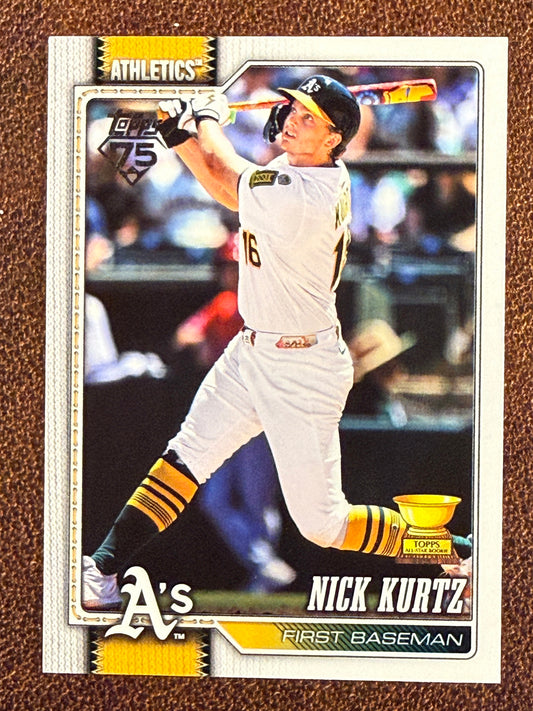 Nick Kurtz - 2026 Topps Series 1 - Companion Card Image Variation - Athletics