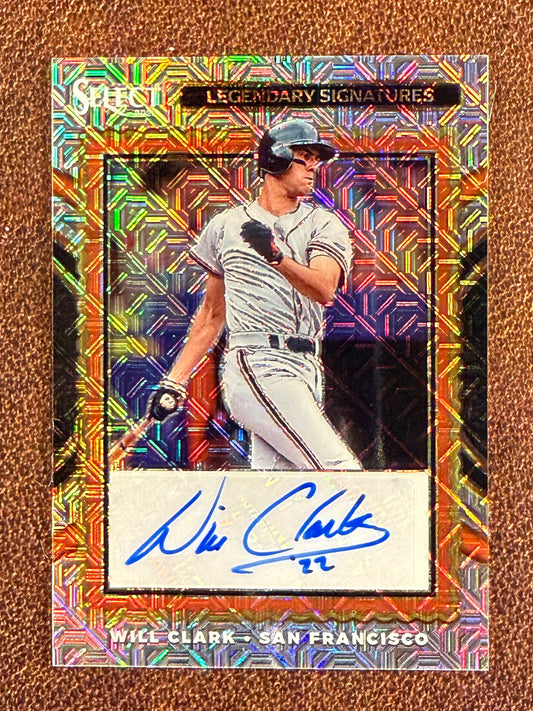Will Clark - 2025 Panini Select - Legendary Signatures Mojo AUTO /17 - Giants