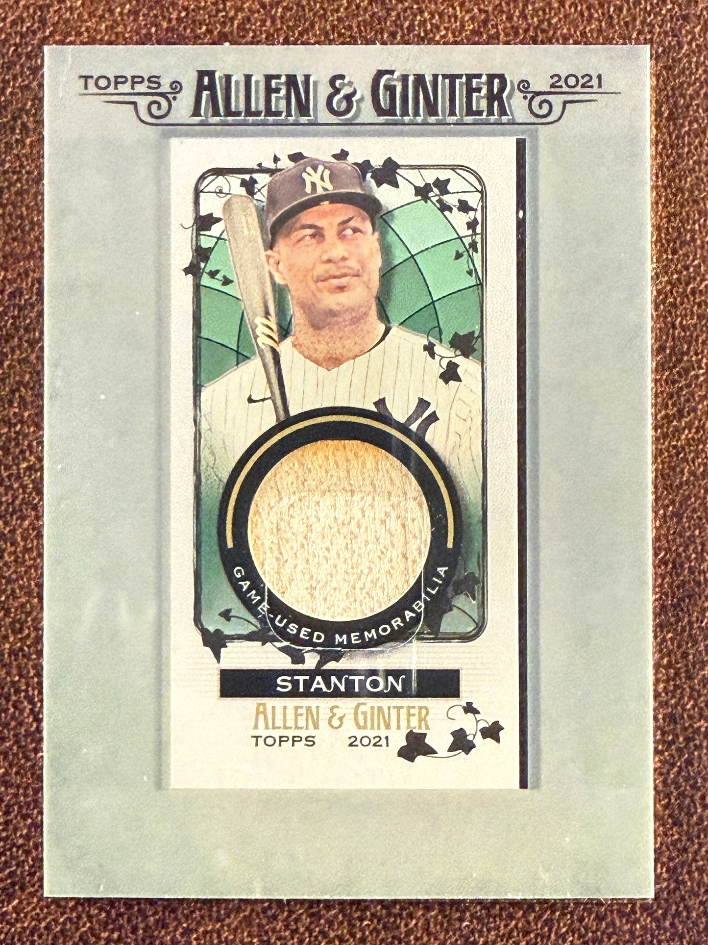 Giancarlo Stanton - 2021 Allen & Ginter - Mini Framed RELIC - Yankees