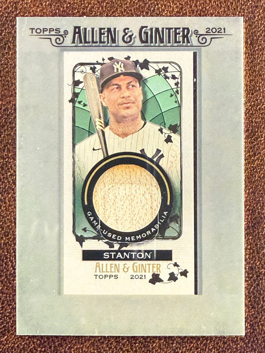 Giancarlo Stanton - 2021 Allen & Ginter - Mini Framed RELIC - Yankees