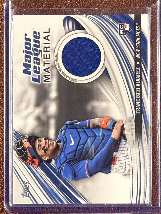 Francisco Alvarez - 2023 Topps Update - Rookie Major League Material RELIC - Mets
