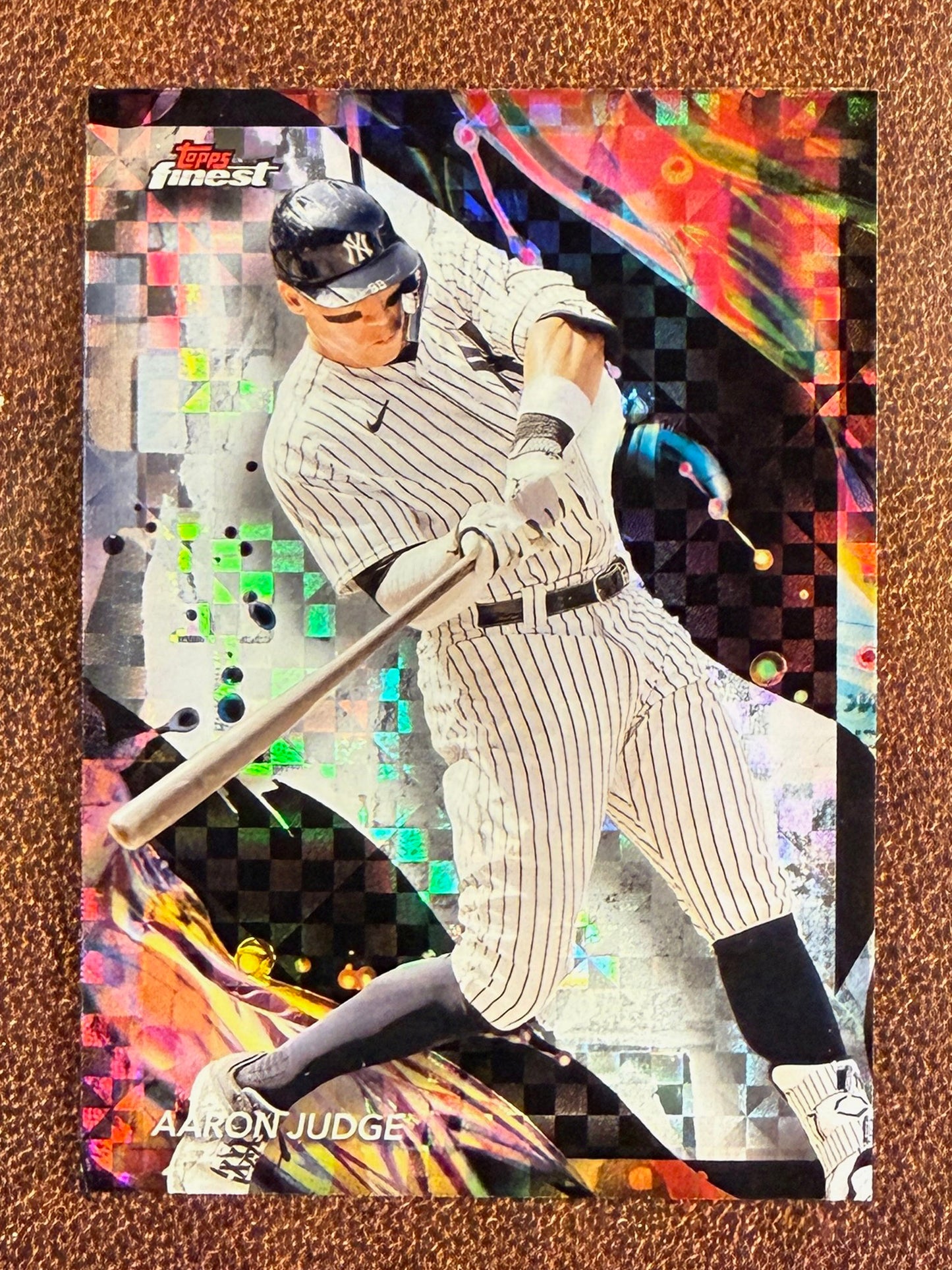 Aaron Judge - 2024 Topps Finest - Uncommon Checkeboard Refractor - Yankees