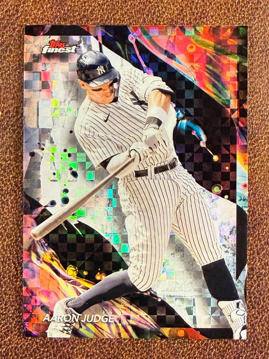 Aaron Judge - 2024 Topps Finest - Uncommon Checkeboard Refractor - Yankees