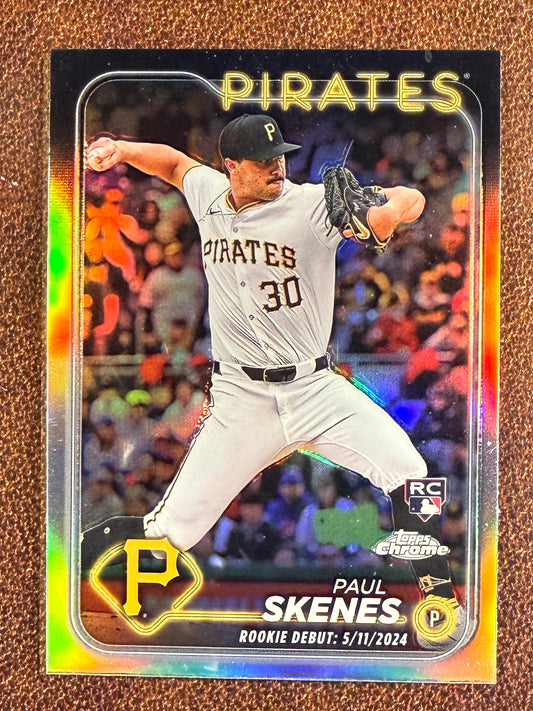 Paul Skenes - 2024 Topps Chrome - Rookie Debut Refractor - Pirates