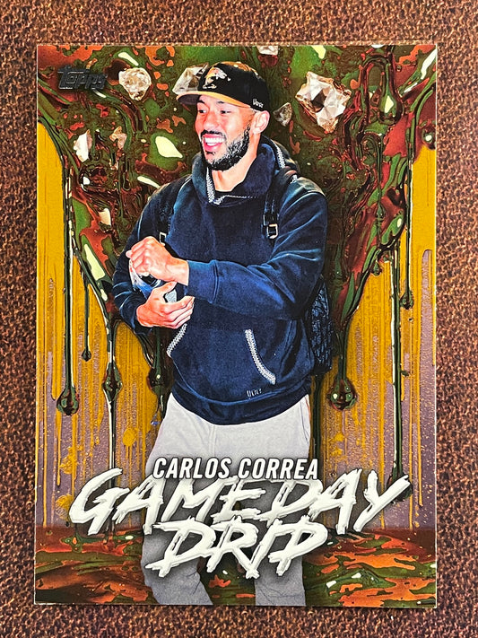 Carlos Correa - 2026 Topps Series 1 - GOLD Game Day Rip /50 - Astros