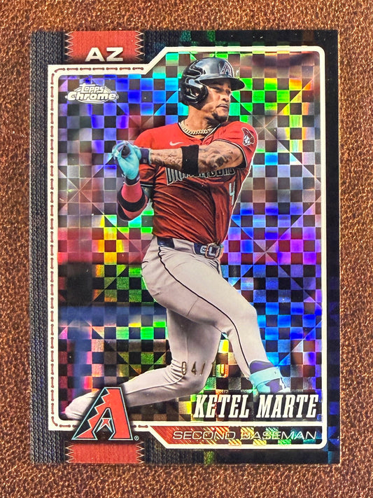 Ketel Marte - 2026 Topps Chrome - BLACK X-Fractor /10 - Diamondbacks