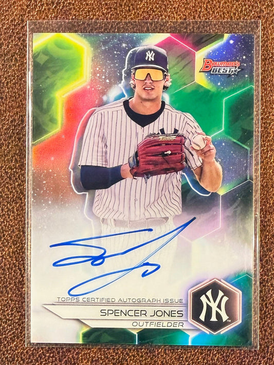 Spencer Jones - 2023 Bowmans Best - AUTO - Yankees