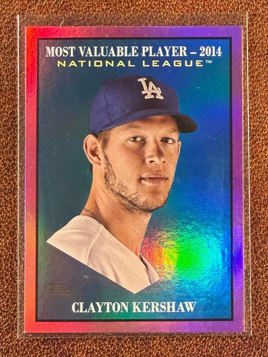 Clayton Kershaw - 2025 Topps Update - MVP Pink Foil - Dodgers