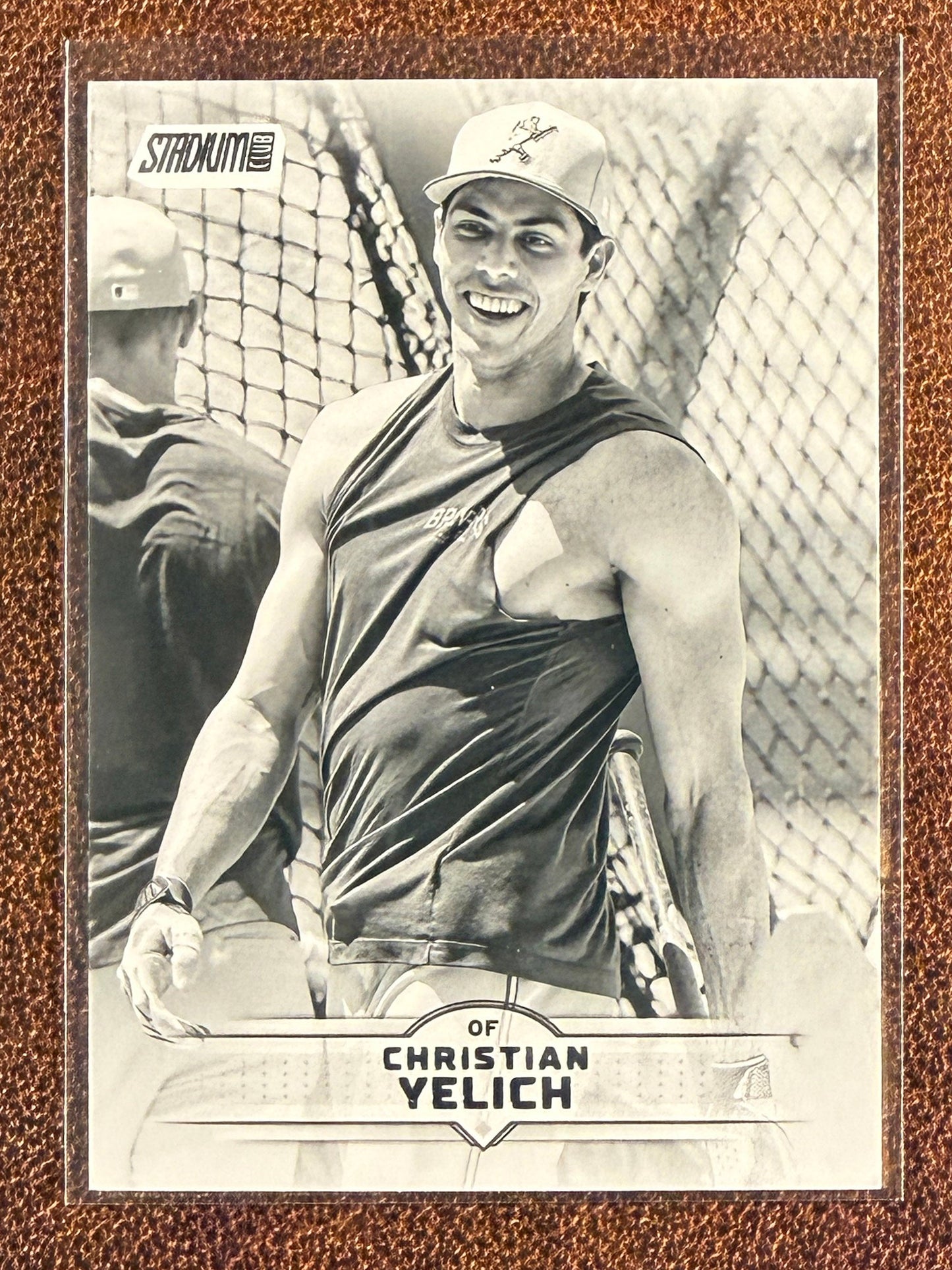 Christian Yelich - 2025 Topps Stadium Club - Black and White (PR:~100) - Brewers