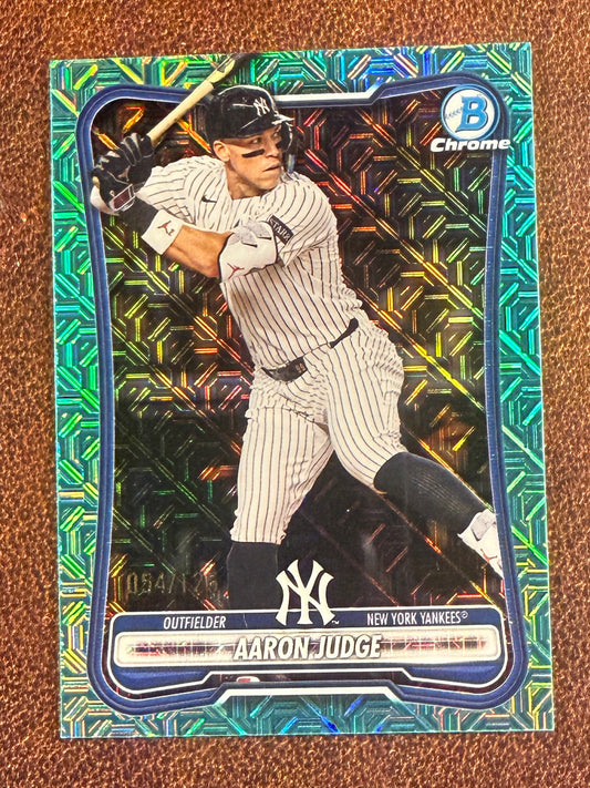 Aaron Judge - 2026 Bowman - AQUA MOJO /125 - Yankees