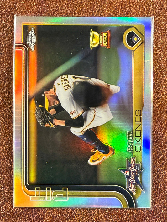 Paul Skenes - 2025 Topps Chrome Update - All Star Photo Variation Cup Card - Pirates