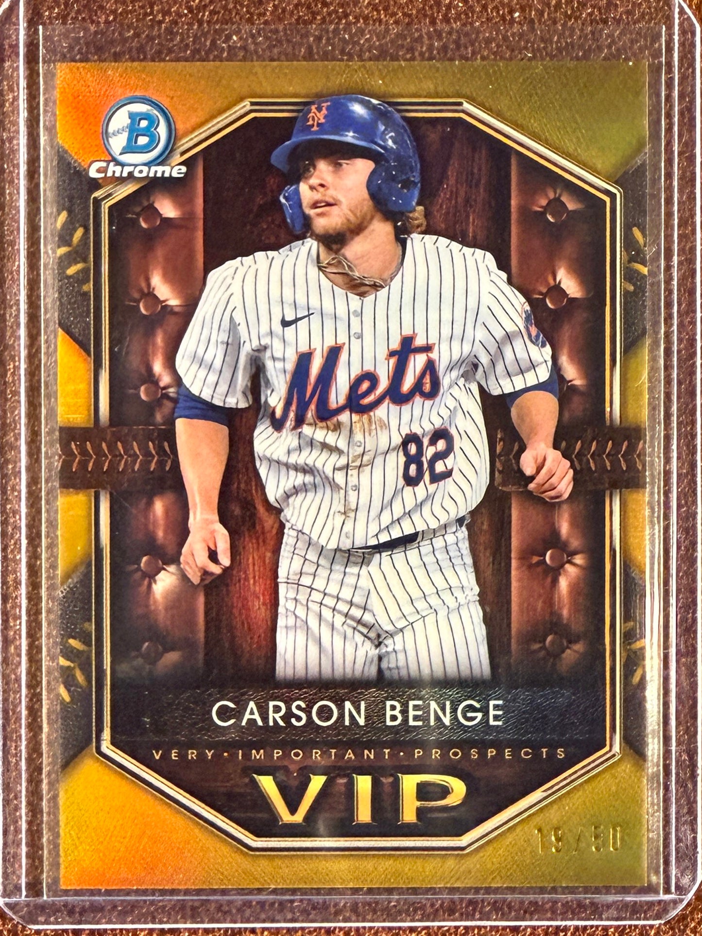 Carson Benge - 2025 Bowman - GOLD Refractor /50 - Mets