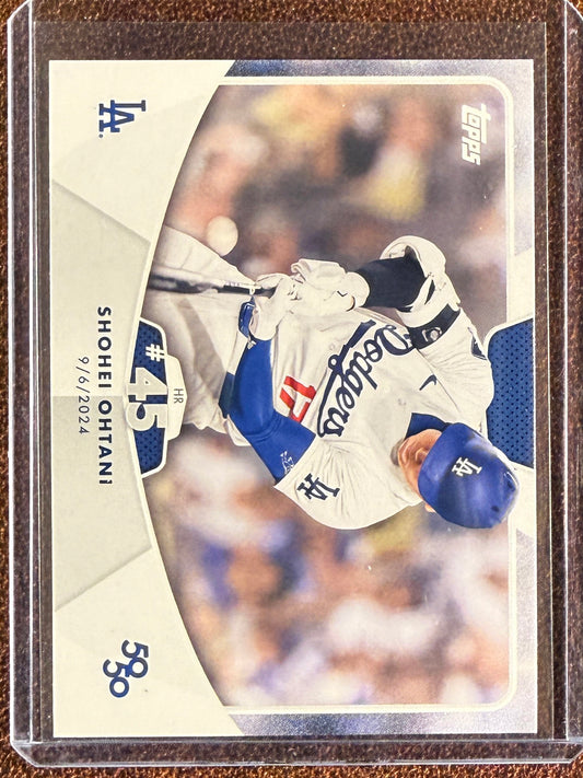 Shohei Ohtani - 2024 Topps 50/50 - HR #45 Base - Dodgers