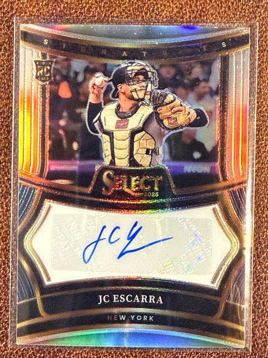 JC Escarra - 2025 Panini Select - Rookie Signatures AUTO - Yankees