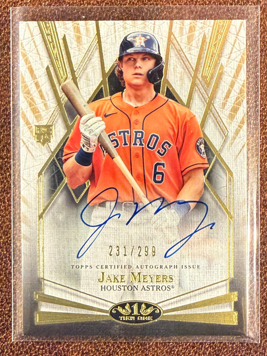 Jake Meyers - 2022 Topps Tier One - Break Out AUTO /299 - Astros