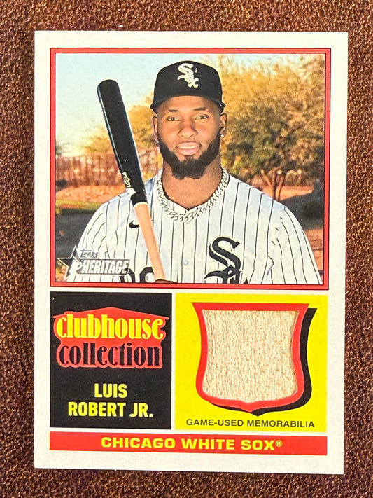 Luis Robert Jr. - 2025 Topps Heritage - Clubhouse  Collection RELIC - White Sox