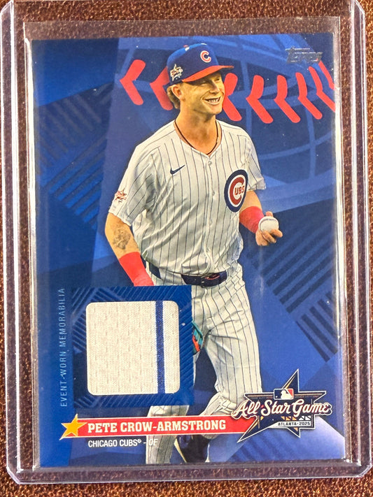 Pete Crow Armstrong - 2025 Topps Update - All Star Stitches RELIC - Cubs