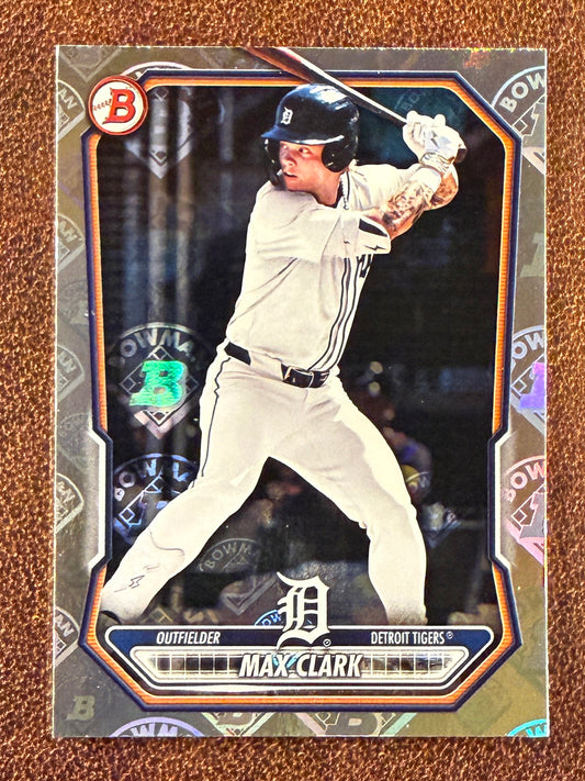 Max Clark - 2026 Bowman - Logo Fractor - Tigers