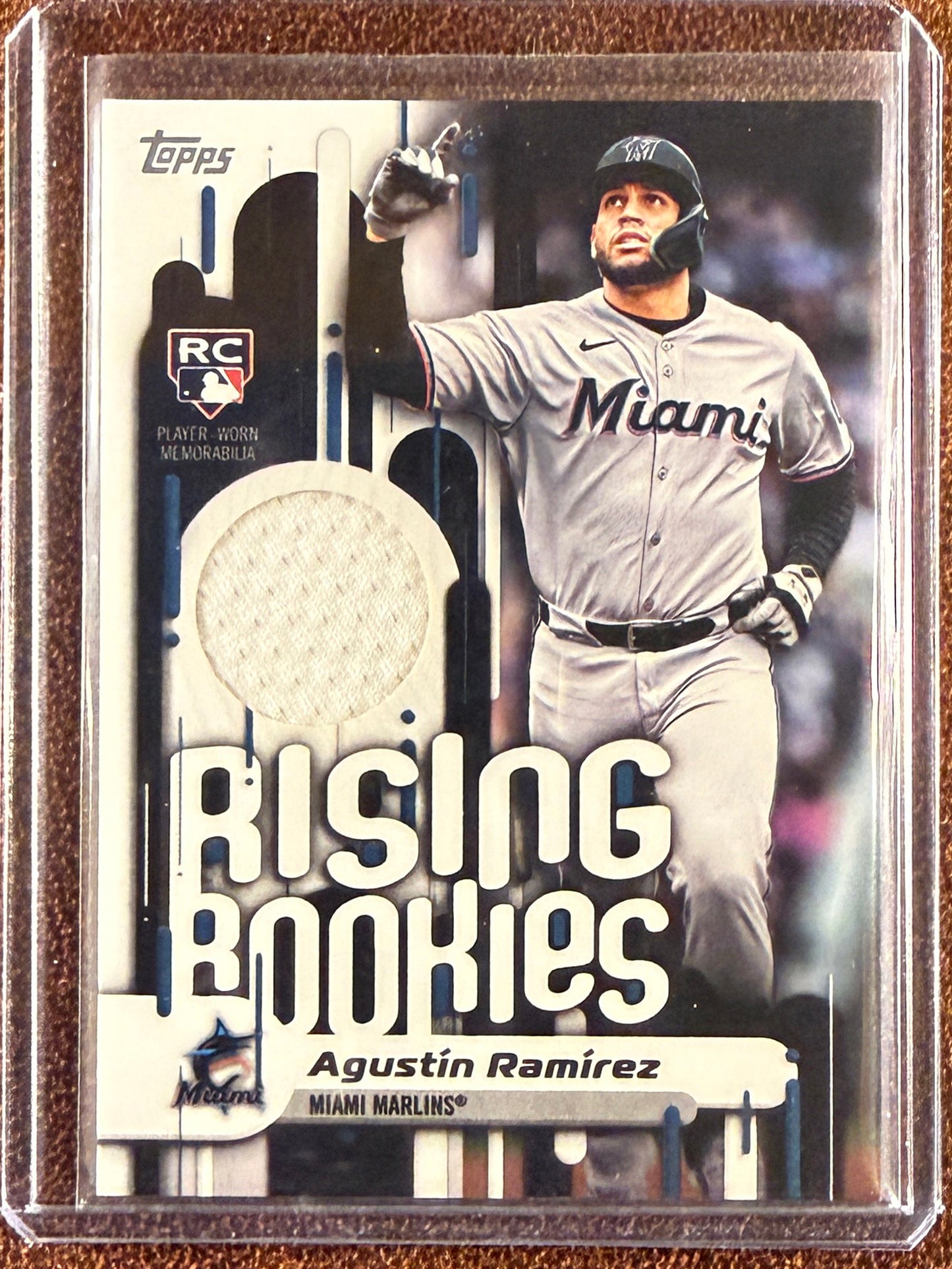 Agustin Ramirez - 2025 Topps Update - Rising Rookies RELIC - Marlins