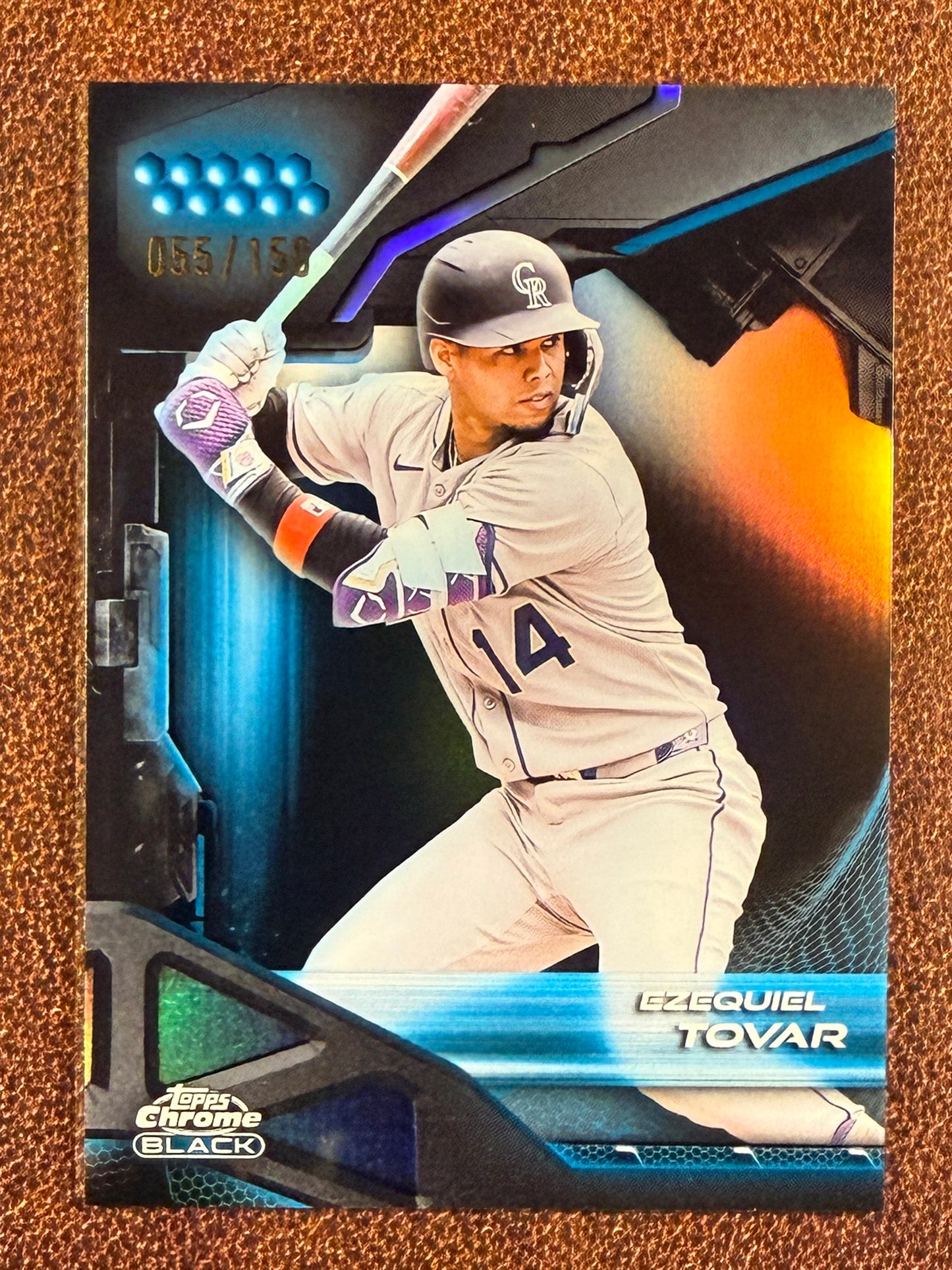 Ezequiel Tovar - 2026 Topps Chrome Black - BLUE /150 - Rockies