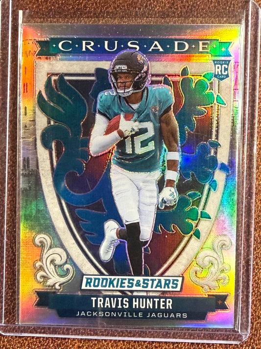 Travis Hunter - 2025 Panini Rookies & Stars - Rookie Crusade Silver - Jaguars