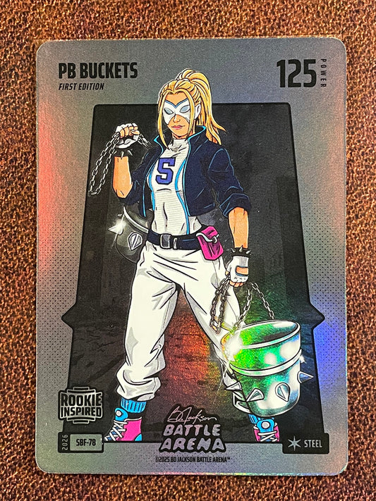 PB Buckets - 2026 Bo Jackson Battle Arena - PB Buckets Silver Battlefoil Steel