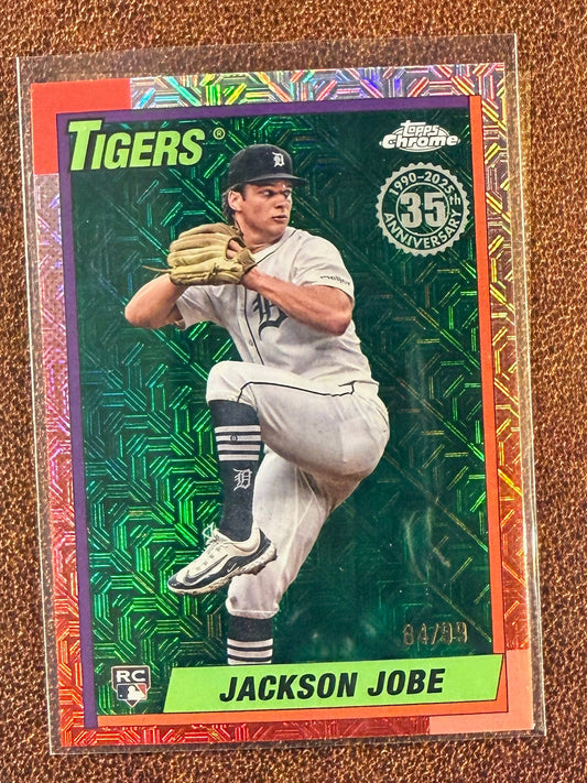 Jackson Jobe - 2025 Topps Series 2 - Rookie Mojo Green /99 - Tigers