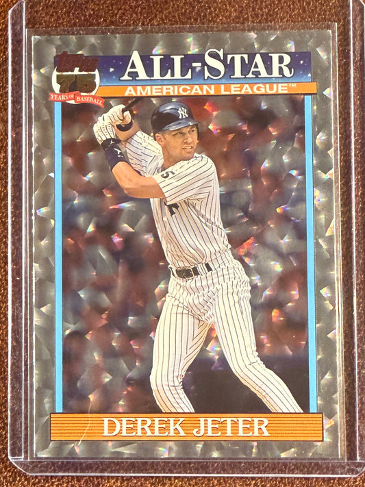 Derek Jeter - 2026 Topps Series 2 - Silver Crackle Foilboard - Yankees