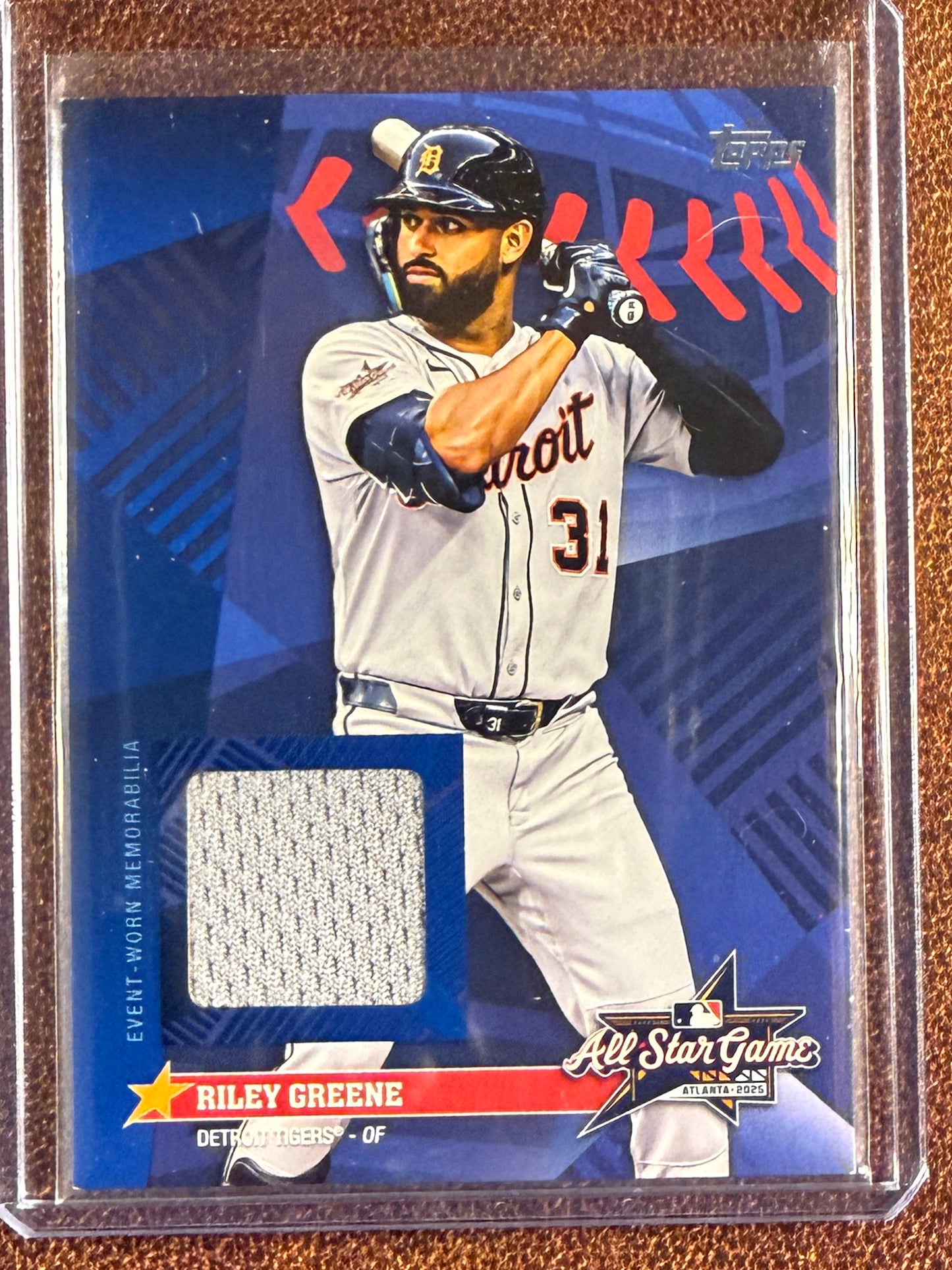 Riley Greene - 2025 Topps Update - All Star Stitches RELIC - Tigers