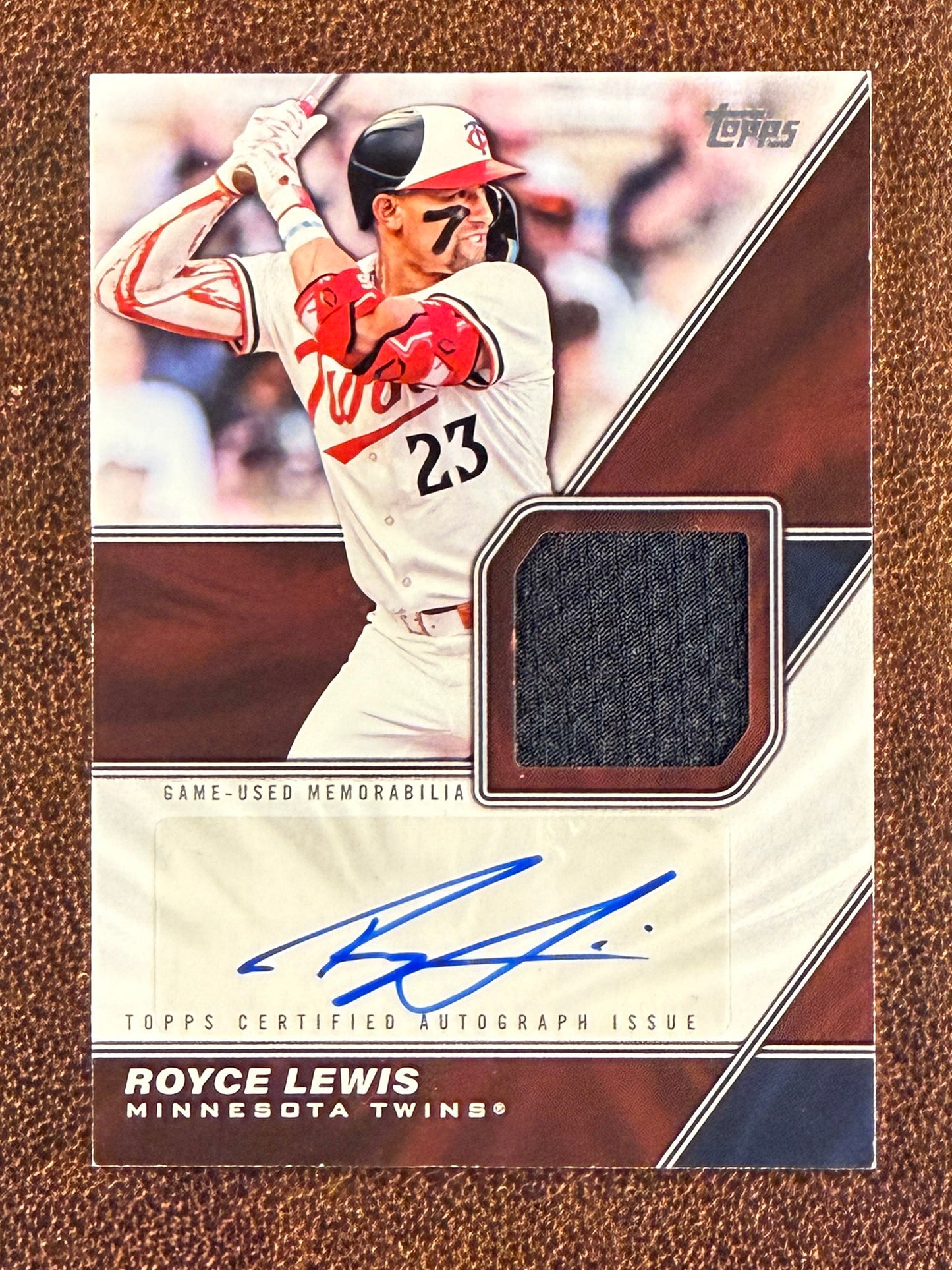 Royce Lewis - 2026 Topps Series 1 - Major League Material RELIC AUTO (*Slight Right Edge Issues*) - Twins