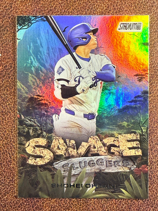 Shohei Ohtani - 2025 Topps Stadium Club - Savage Sluggers - Dodgers