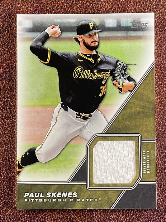 Paul Skenes - 2026 Topps Series 1 - Major League Material RELIC (*Corner/Edge Whiting*) - Pirates