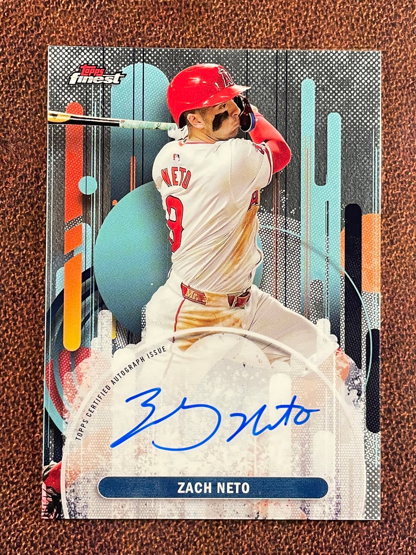 Zach Neto - 2025 Topps Finest - AUTO - Angels