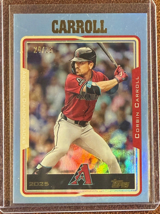 Corbin Carroll - 2025 Topps Archives - BLUE /25 - Diamondbacks