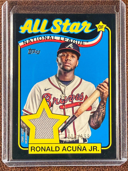 Ronald Acuna Jr. - 2024 Topps Series 2 - Black All Star RELIC /199 - Braves