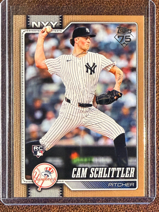 Cam Schlittler - 2026 Topps Series 1 - Rookie GOLD /2026 - Yankees