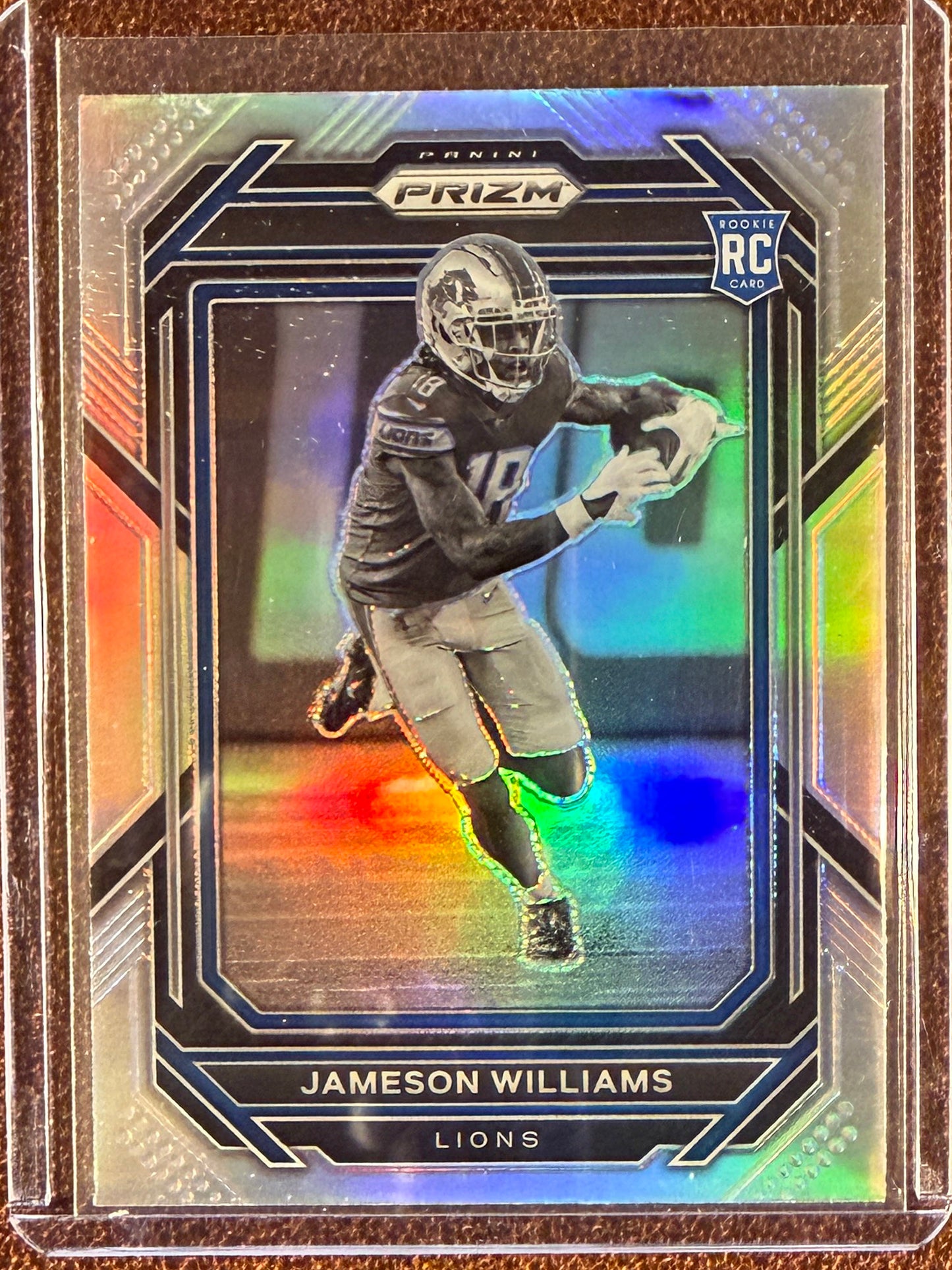 Jameson Williams - 2022 Panini Prizm - Rookie Black and White Silver Variation - Lions