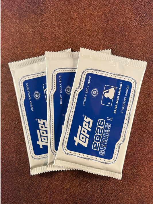Sealed Silver Packs (3 Packs) - 2026 Topps Series 1