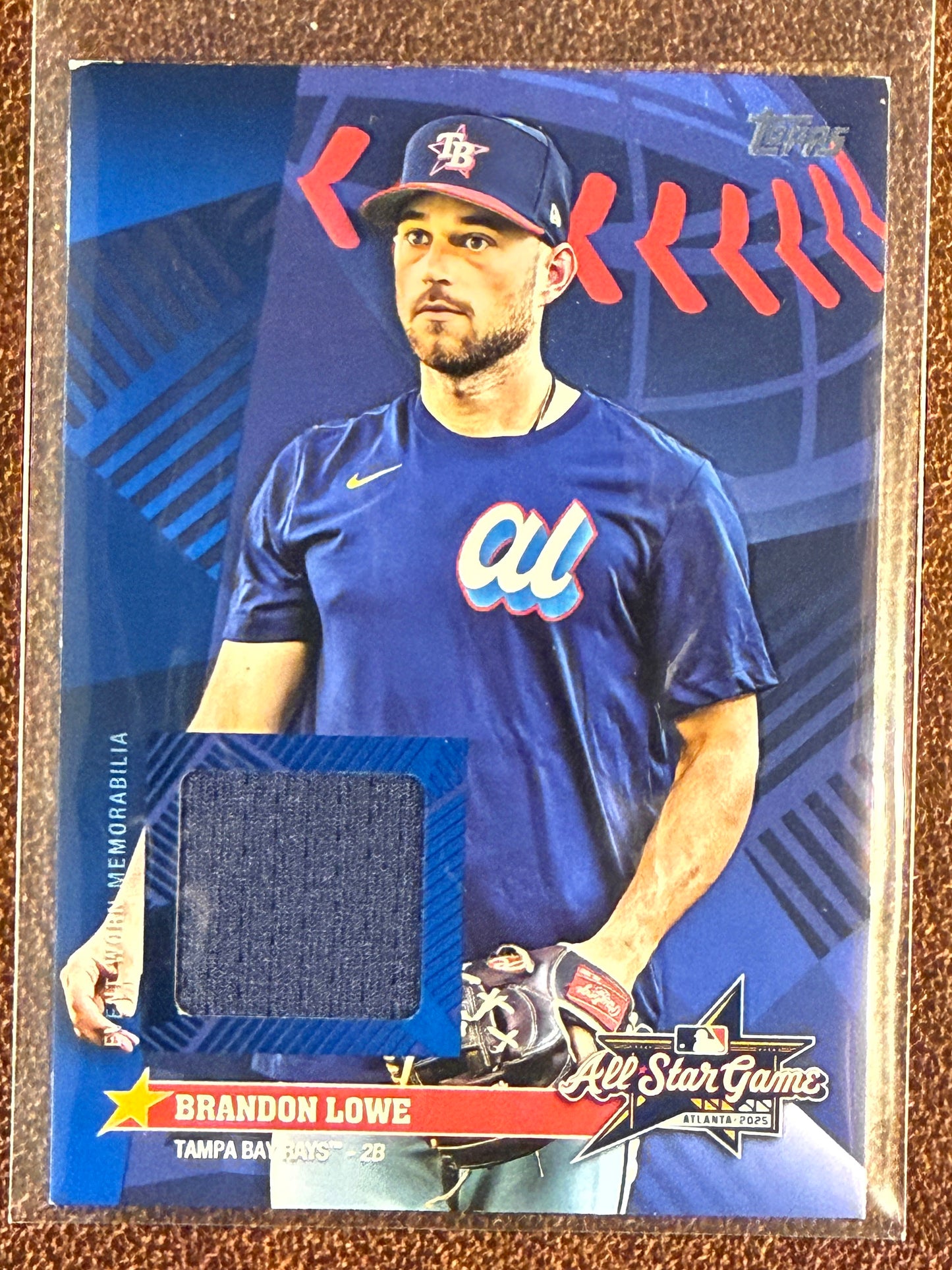 Brandon Lowe - 2025 Topps Update - All Star Stitches (*Corner Issues*) - Rays