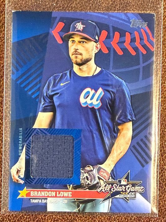 Brandon Lowe - 2025 Topps Update - All Star Stitches (*Corner Issues*) - Rays