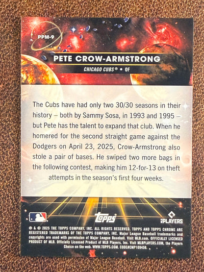 Pete Crow Armstrong - 2025 Topps Chrome Cosmic - Planetary Pursuit MERCURY - Cubs