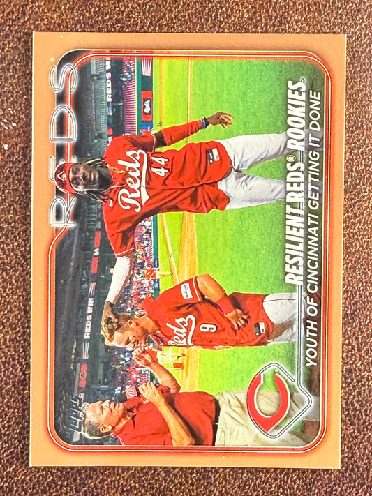 Matt McLain / Elly De La Cruz - 2024 Topps Series 1 - GOLD /2024 - Reds