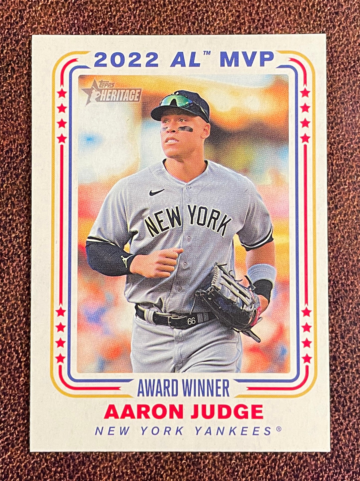 Aaron Judge - 2023 Topps Heritage - 2022 AL MVP Award Winner - Yankees